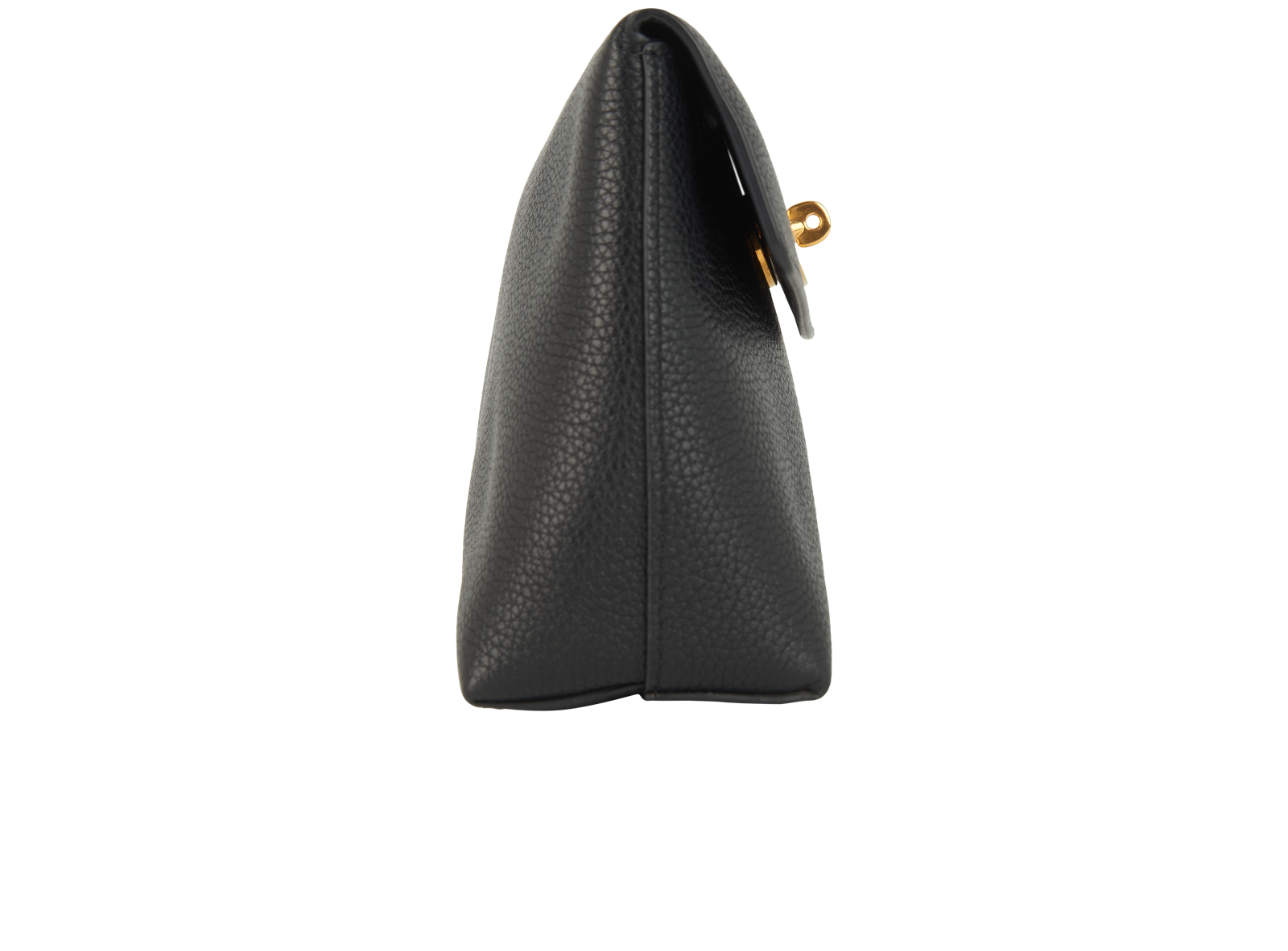 Mulberry Darley Cosmetic Pouch, &pound;210, Accessories, Black, Leather, Side view